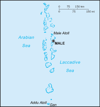 Maldives Islands Map