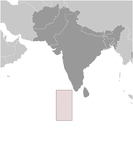 Maldives Islands Map