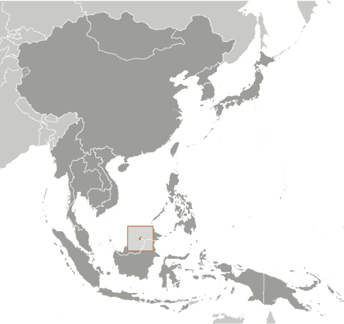 Map of Brunei