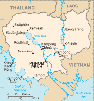 Map of Cambodia