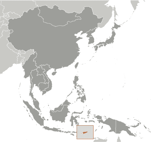 Map of East Timor