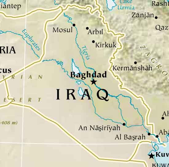 Map of Iraq