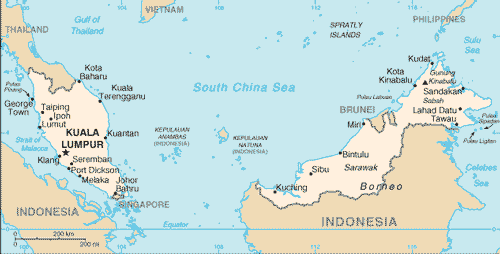 Map of Malaysia