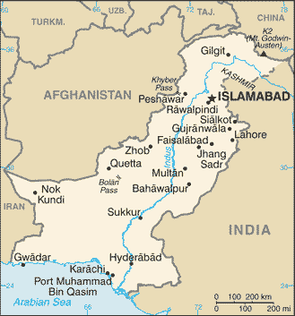 Map of Pakistan