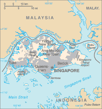 Map of Singapore