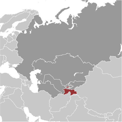 map of tajikistan and surrounding countries. Map of Tajikistan
