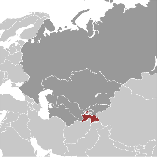 Map of Tajikistan