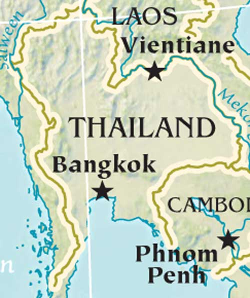 Map of Thailand