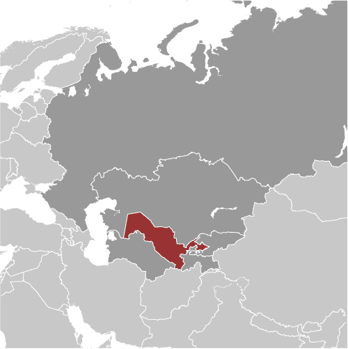 Map of Uzbekistan