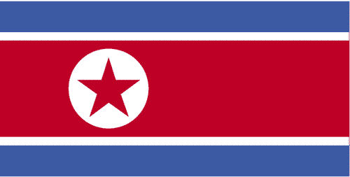 north korea flag map. North Korea Flag