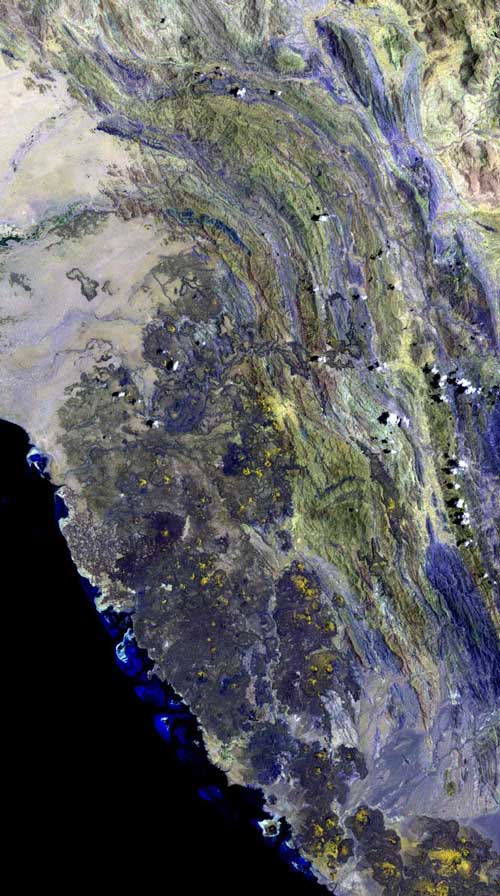 Physical Map of Saudi Arabia